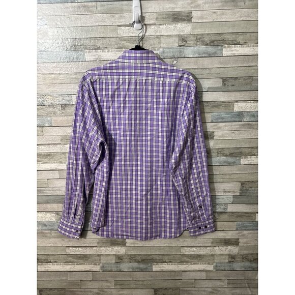 Men’s Express Button Down Shirt Purple Size Large / 15 - Picture 5 of 8